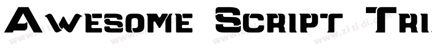 Awesome Script Trial字体转换 Awesome Script Trial字体转换